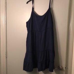 Spaghetti Strap Navy Dress